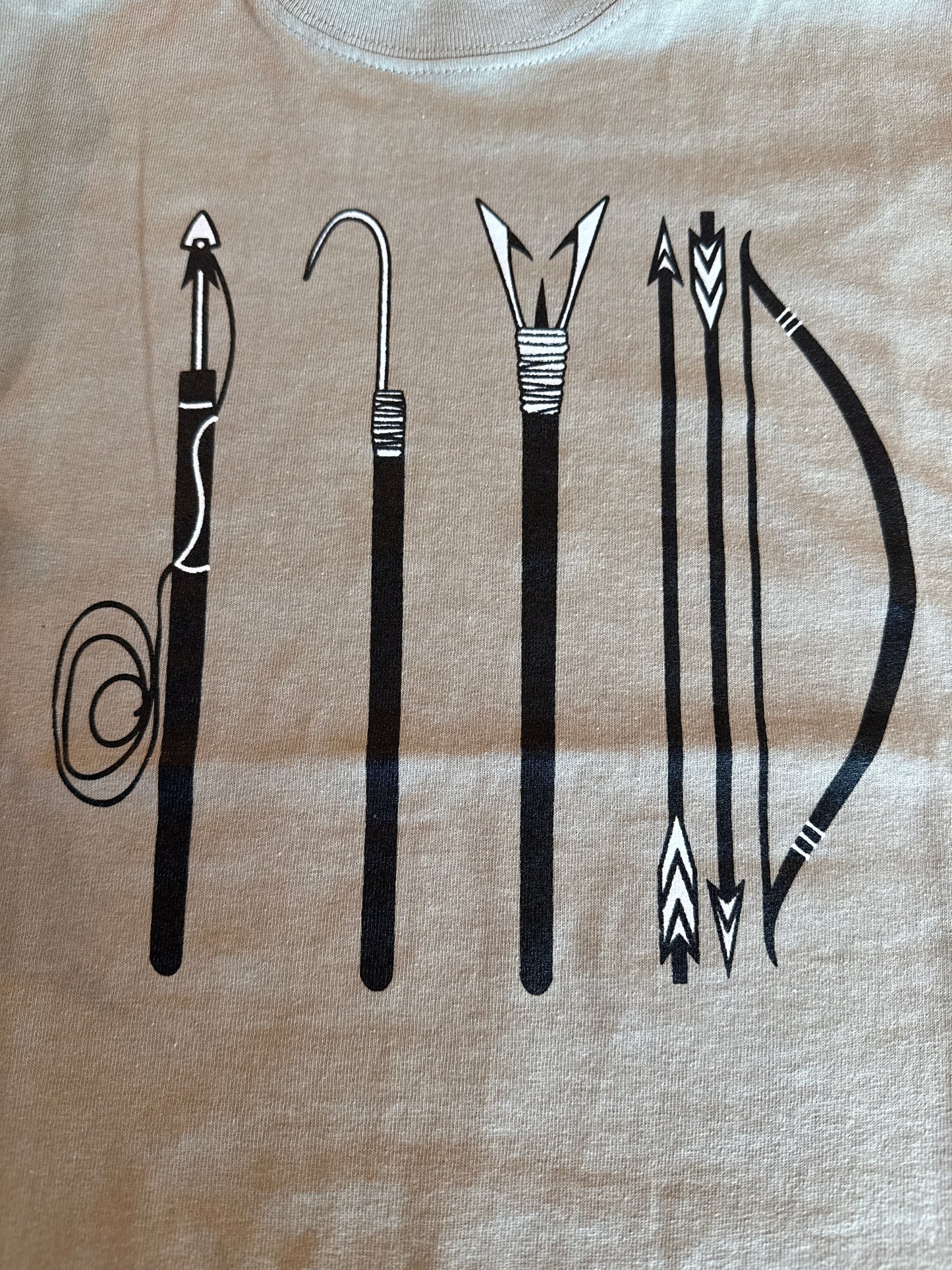 Beige youth traditional tools tee