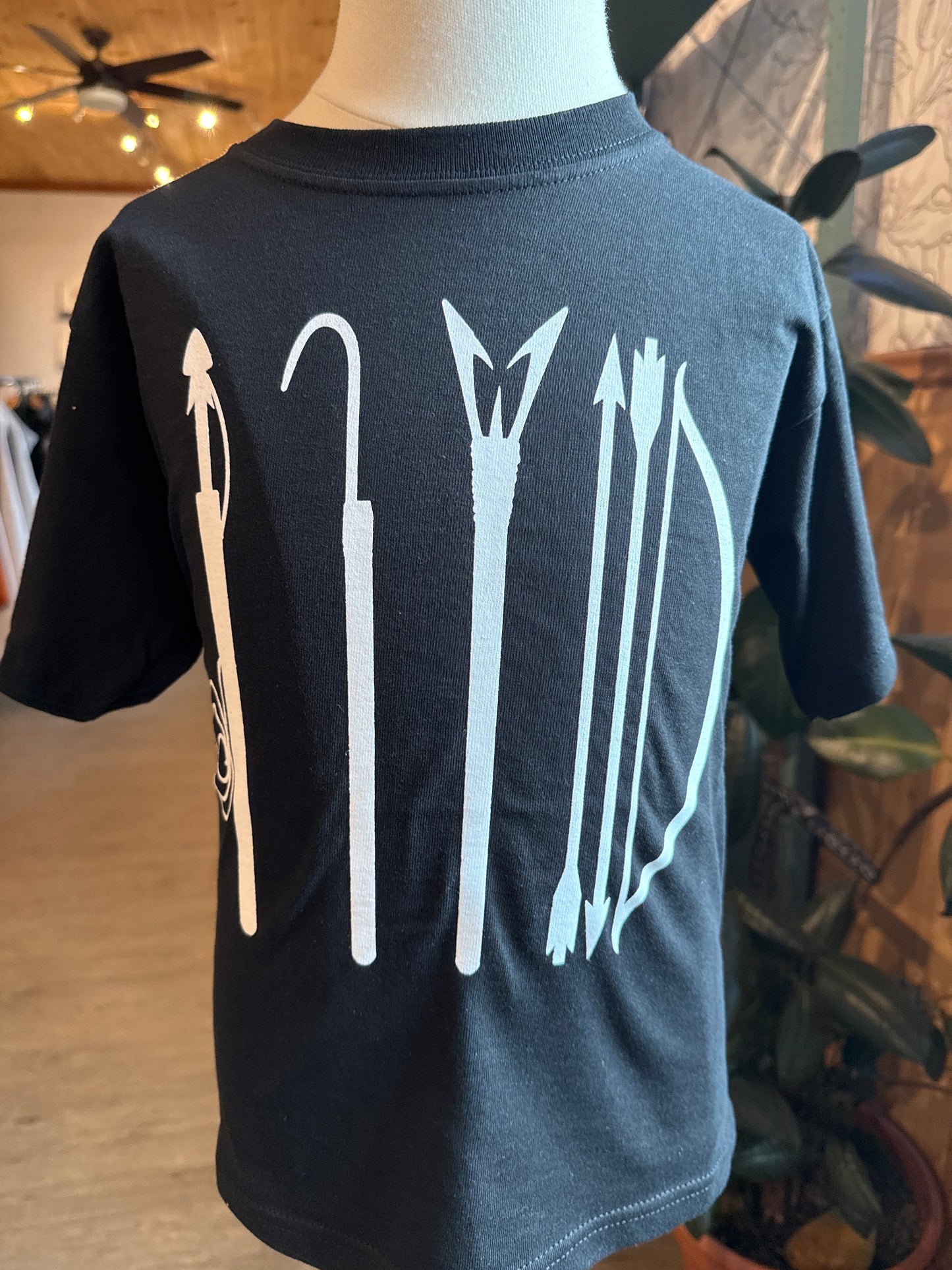 Black youth traditional tools tee