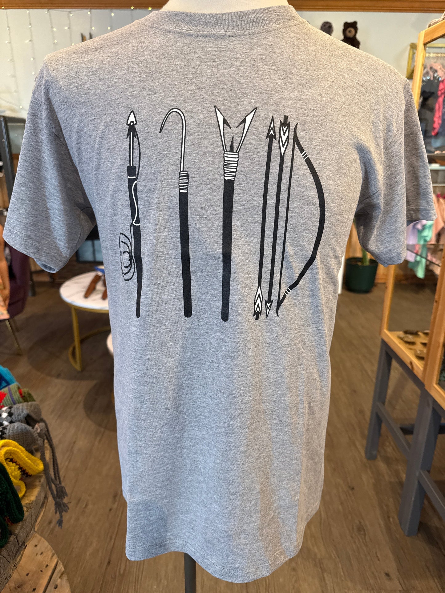 Grey traditional tools tee
