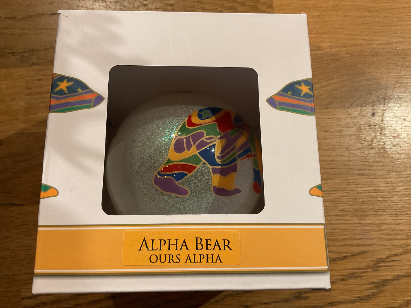 Glass ornament ´alpha bear’
