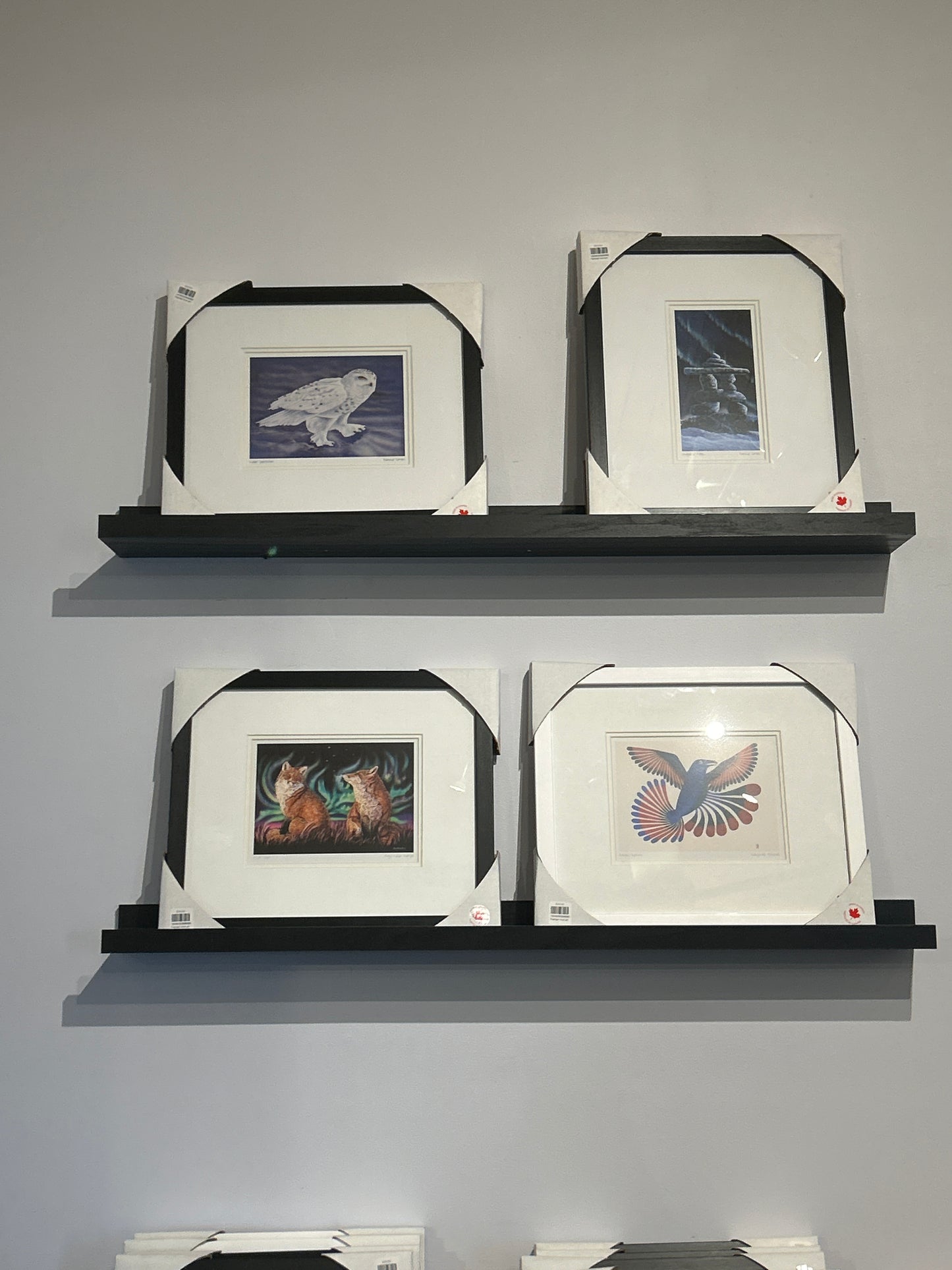 Framed Inuit art