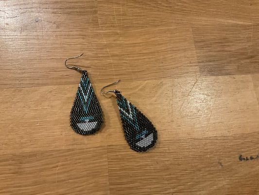 Beaded earrings by Gina Koneak