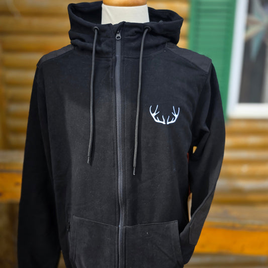 Black Natjuk zip hoodie