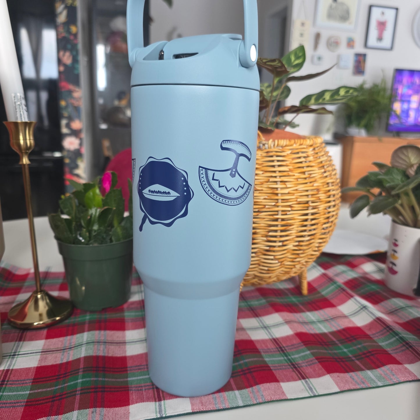 Drum stainless steel tumbler 1.2L