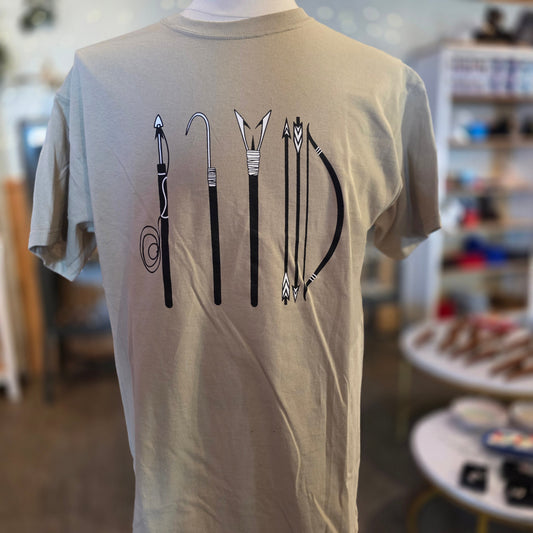 Men's beige t-shirt