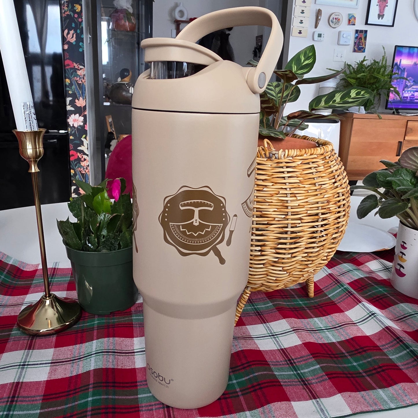 Drum beige tumbler 1.2L