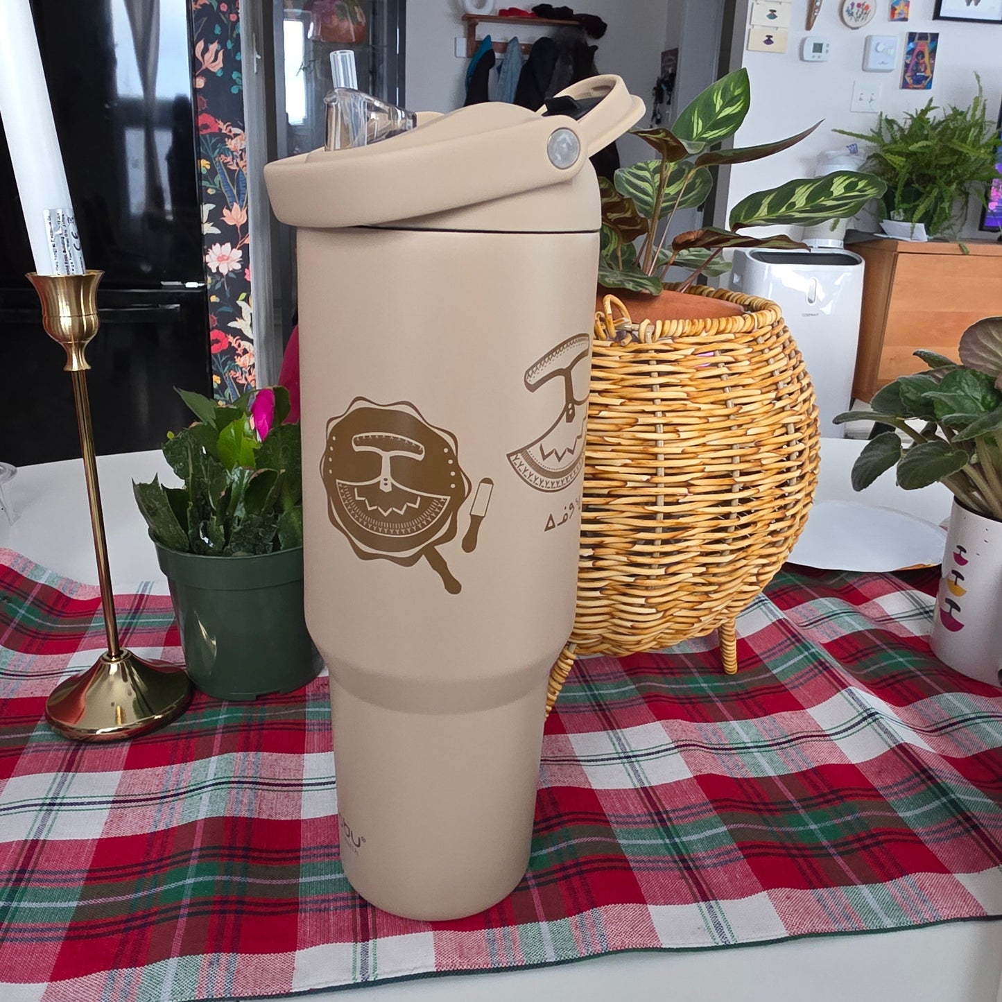 Drum beige tumbler 1.2L